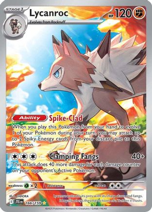 Lycanroc - 166/159 - [SV09 Journey Together] Holofoil