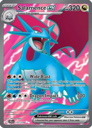 Salamence ex - 177/159 - [SV09 Journey Together] Holofoil
