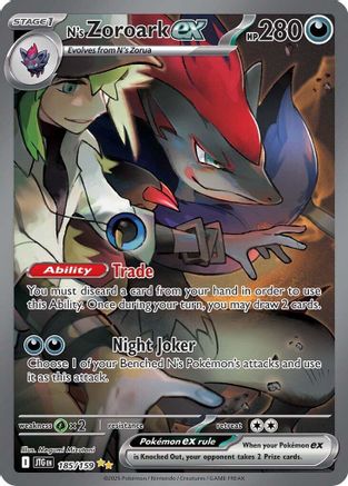 N's Zoroark ex - 185/159 - [SV09 Journey Together]