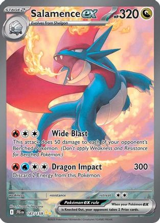 Salamence ex - 187/159 - [SV09 Journey Together] Holofoil