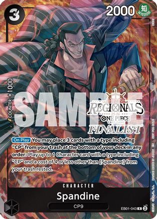 Spandine (Regional Finalist Card Set 2025 Vol.1) (EB01-043) - One Piece Promotion Cards
