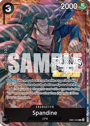 Spandine (Regional Champion Card Set 2025 Vol.1) (EB01-043) - One Piece Promotion Cards