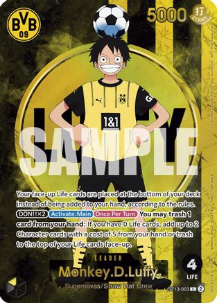 Monkey.D.Luffy (BVB x One Piece Campaign) (ST13-003) - One Piece Promotion Cards