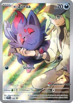 N's Zorua - 189 (Pokemon Center Exclusive) 189 - [SV Scarlet & Violet Promo Cards] Holofoil
