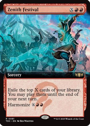 Zenith Festival (Extended Art) (TDC-081) - [Commander: Tarkir: Dragonstorm]