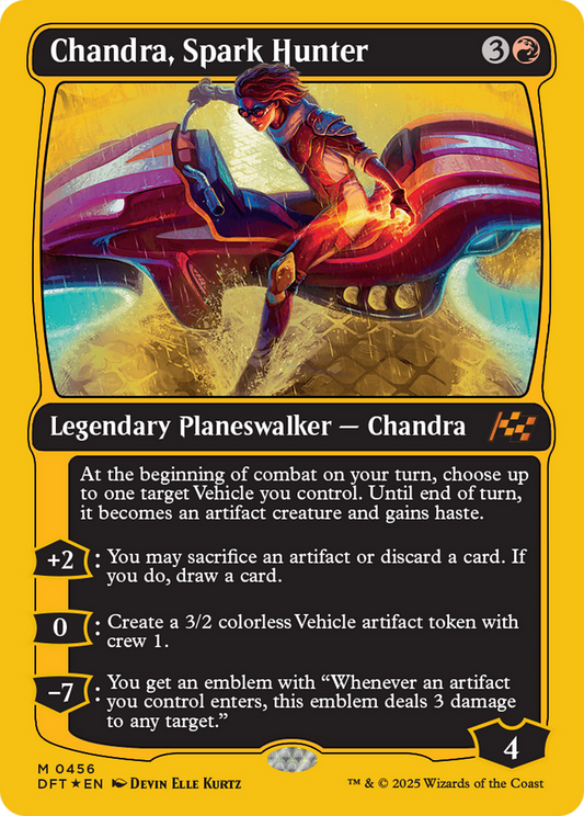 Chandra, Spark Hunter (First-Place Foil) (DFT-456) - [Aetherdrift] Foil