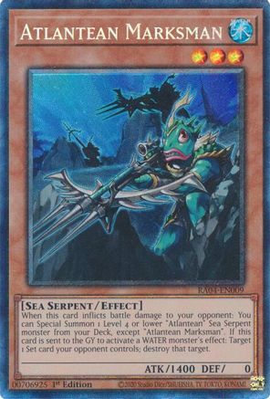 Atlantean Marksman (PCR) (RA04-EN009) - Quarter Century Stampede 1st Edition