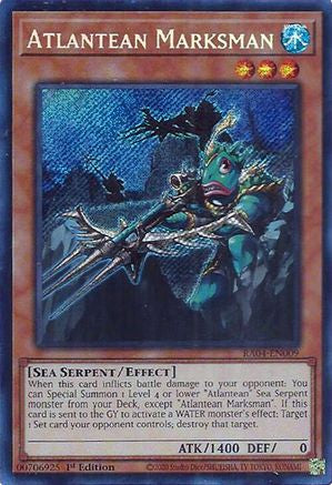 Atlantean Marksman (Secret Rare) (RA04-EN009) - Quarter Century Stampede 1st Edition