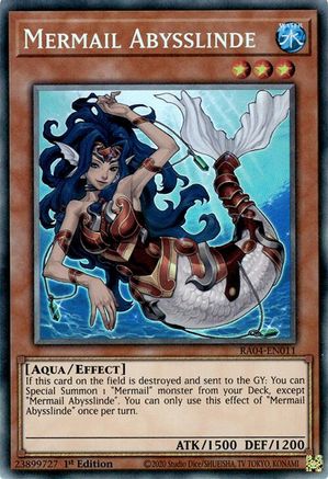 Mermail Abysslinde (CR) (RA04-EN011) - Quarter Century Stampede 1st Edition