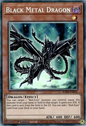 Black Metal Dragon (PCR) (RA04-EN016) - Quarter Century Stampede 1st Edition