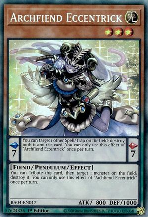 Archfiend Eccentrick (CR) (RA04-EN017) - Quarter Century Stampede 1st Edition