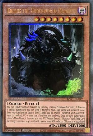 Erebus the Underworld Monarch (PUR) (RA04-EN019) - Quarter Century Stampede 1st Edition