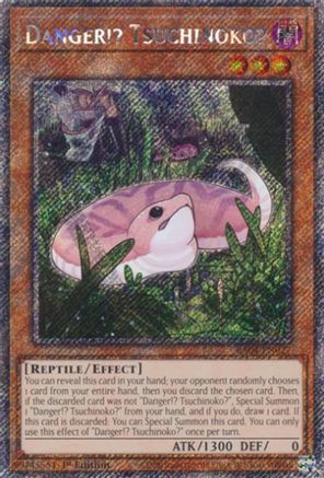 Danger!? Tsuchinoko? (Platinum Secret Rare) (RA04-EN027) - Quarter Century Stampede 1st Edition