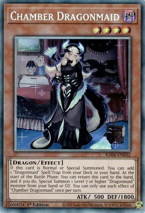 Chamber Dragonmaid (PCR) (RA04-EN032) - Quarter Century Stampede 1st Edition