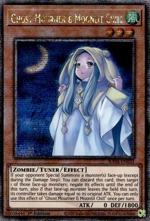 Ghost Mourner & Moonlit Chill (Quarter Century Secret Rare) (RA04-EN033) - Quarter Century Stampede 1st Edition