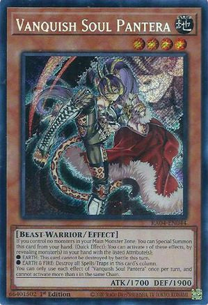 Vanquish Soul Pantera (Secret Rare) (RA04-EN044) - Quarter Century Stampede 1st Edition