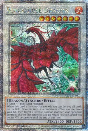 Black Rose Dragon (Alternate Art) (Quarter Century Secret Rare) (RA04-EN057) - Quarter Century Stampede 1st Edition