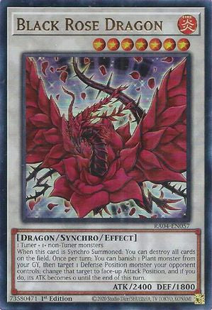 Black Rose Dragon (UR) (RA04-EN057) - Quarter Century Stampede 1st Edition