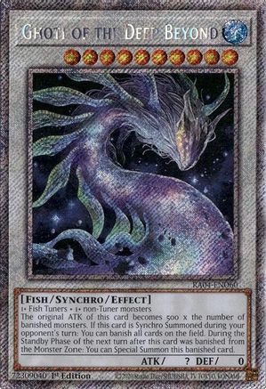 Ghoti of the Deep Beyond (Platinum Secret Rare) (RA04-EN060) - Quarter Century Stampede 1st Edition