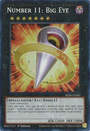 Number 11: Big Eye (RA04-EN062) - Quarter Century Stampede 1st Edition