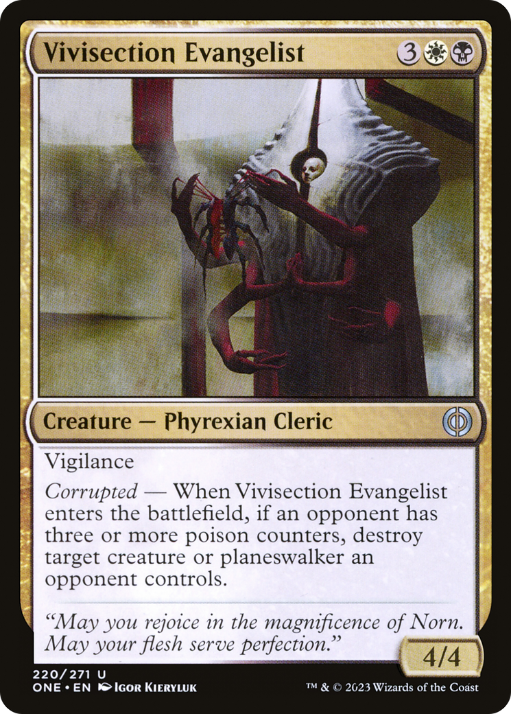 Vivisection Evangelist (ONE-220) - [Phyrexia: All Will Be One]
