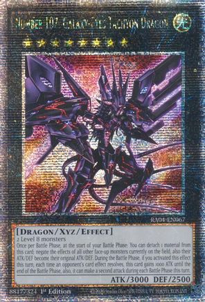 Number 107: Galaxy-Eyes Tachyon Dragon (Quarter Century Secret Rare) (RA04-EN067) - Quarter Century Stampede 1st Edition