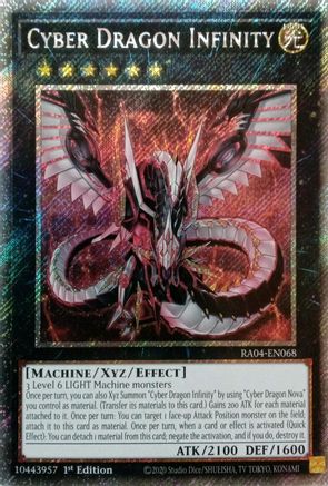Cyber Dragon Infinity (Platinum Secret Rare) (RA04-EN068) - Quarter Century Stampede 1st Edition