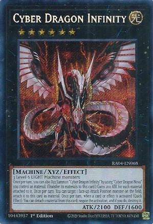 Cyber Dragon Infinity (Secret Rare) (RA04-EN068) - Quarter Century Stampede 1st Edition