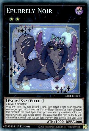 Epurrely Noir (CR) (RA04-EN071) - Quarter Century Stampede 1st Edition