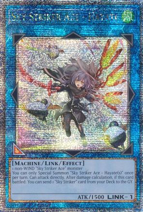Sky Striker Ace - Hayate (New Art) (Quarter Century Secret Rare) (RA04-EN073) - Quarter Century Stampede 1st Edition