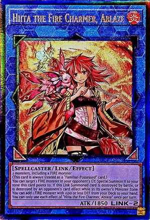 Hiita the Fire Charmer, Ablaze (PUR) (RA04-EN074) - Quarter Century Stampede 1st Edition