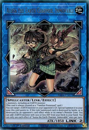 Aussa the Earth Charmer, Immovable (PUR) (RA04-EN078) - Quarter Century Stampede 1st Edition