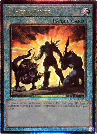 A Hero Lives (PUR) (RA04-EN087) - Quarter Century Stampede 1st Edition