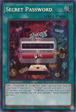 Secret Password (Secret Rare) (RA04-EN095) - Quarter Century Stampede 1st Edition