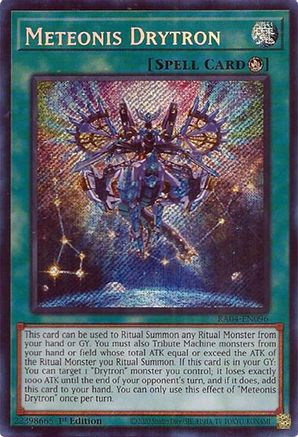 Meteonis Drytron (Secret Rare) (RA04-EN096) - Quarter Century Stampede 1st Edition