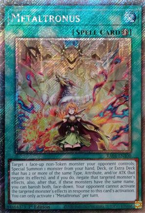 Metaltronus (Platinum Secret Rare) (RA04-EN100) - Quarter Century Stampede 1st Edition