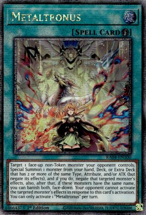 Metaltronus (Quarter Century Secret Rare) (RA04-EN100) - Quarter Century Stampede 1st Edition