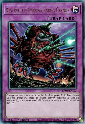 Destructive Daruma Karma Cannon (PUR) (RA04-EN103) - Quarter Century Stampede