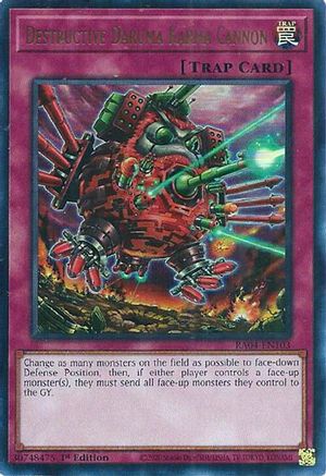 Destructive Daruma Karma Cannon (UR) (RA04-EN103) - Quarter Century Stampede 1st Edition
