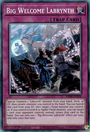 Big Welcome Labrynth (CR) (RA04-EN104) - Quarter Century Stampede 1st Edition