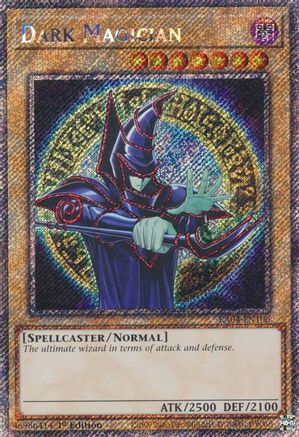 Dark Magician (9th Art) (Platinum Secret Rare) (RA04-EN106) - Quarter Century Stampede 1st Edition
