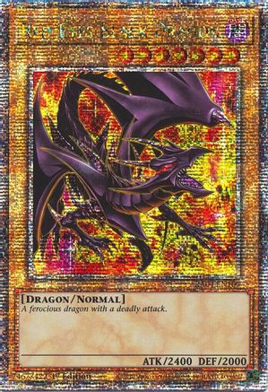 Red-Eyes Black Dragon (8th Art) (Quarter Century Secret Rare) (RA04-EN109) - Quarter Century Stampede 1st Edition