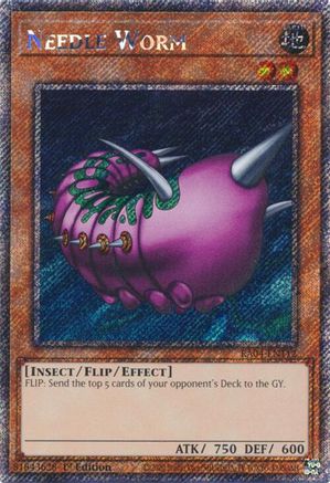 Needle Worm (Platinum Secret Rare) (RA04-EN112) - Quarter Century Stampede 1st Edition
