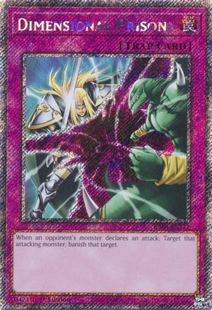 Dimensional Prison (Platinum Secret Rare) (RA04-EN132) - Quarter Century Stampede 1st Edition