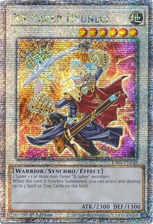 XX-Saber Hyunlei (Quarter Century Secret Rare) (RA04-EN140) - Quarter Century Stampede 1st Edition