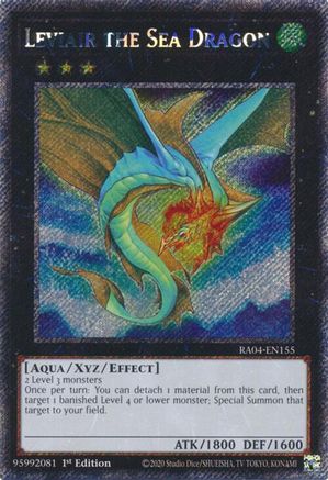 Leviair the Sea Dragon (Platinum Secret Rare) (RA04-EN155) - Quarter Century Stampede 1st Edition