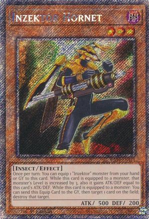Inzektor Hornet (Platinum Secret Rare) (RA04-EN171) - Quarter Century Stampede 1st Edition