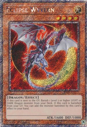 Eclipse Wyvern (Platinum Secret Rare) (RA04-EN177) - Quarter Century Stampede 1st Edition