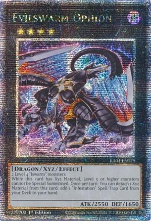 Evilswarm Ophion (Quarter Century Secret Rare) (RA04-EN179) - Quarter Century Stampede 1st Edition