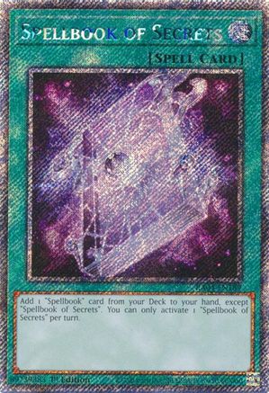 Spellbook of Secrets (Platinum Secret Rare) (RA04-EN189) - Quarter Century Stampede 1st Edition